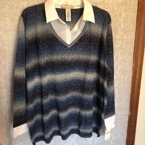 NWT - Alfred Dunner 2fer Sweater - Size 2X